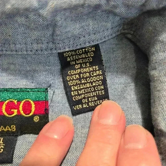 Tango by Max Raab Men's XL Long Sleeve Casual Button-down Plaid Flannel Shirt - Picture 16 of 16